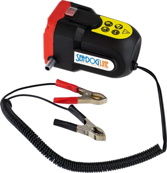 501072-3 – SEA DOG Oil Pump, Portable/ Lightweight Electric 12 Volt DC 60 Watt 30 Minutes Maximum Run Time 1/4 Inch D...
